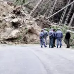 Frana a Baratoff, chiusa strada dell’Angelo Custode per lavori di ripristino